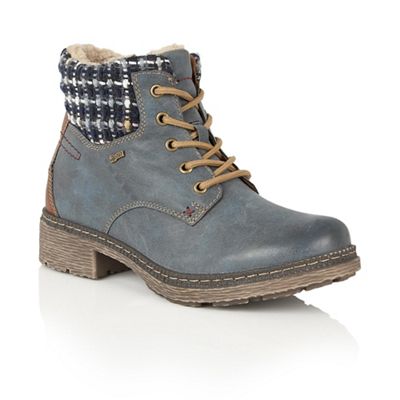 Lotus Blue 'Frenzy' calf boots